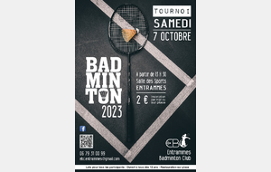 Tournoi Badminton 2023